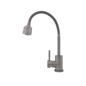 FB-011 Ref Baterie bucatarie SUS 304 pipa flexibila 2 functii crom mat VITAL FLOW - Img 2
