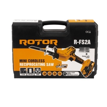 Fierăstrău tip sabie cu acumulator R-FS2A 20V / 2Ah, Brushless, cu acumulator si 3 X LAME - Img 3