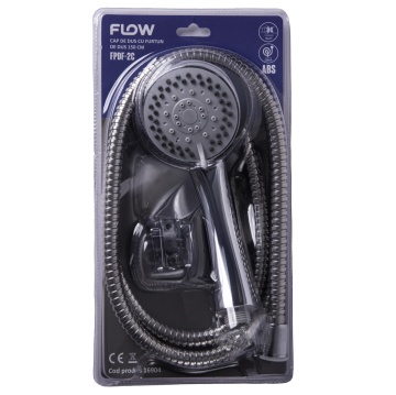 FPDF-2C Cap de duș cu furtun 150 cm, FLOW