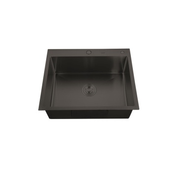 MIXXUS HM5843-215 NANO-BLACK (3.0/0.8) chiuveta bucatarie din inox