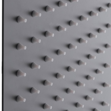 MIXXUS SH-06 BLACK cap de dus din otel inoxidabil
