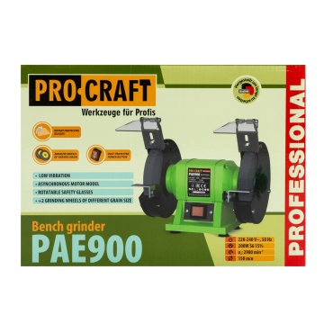 PAE900 polizor de banc PROCRAFT, produsul contine taxa timbru verde 2.5 Ron, 5 kg - Img 2