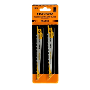Panza fierastrau sabie pentru Lemn 152x19x1,27 mm Set 2 buc ROTOR RS644D - Img 1