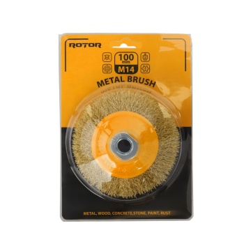 Perie de sarma conica ROTOR 100mm M14 - Img 3