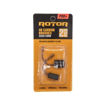 Perii de carbune ROTOR 4B pentru flex 125, 6 x 9 x 13 mm, set 2 bucati - Img 2