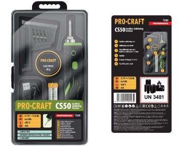 Pistol de lipit universal cu acumulator PROCRAFT CS50 - Img 10