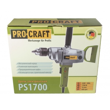 PS1700 masina de gaurit cu amestecator Procraft, produsul contine taxa timbru verde 2.5 Ron - Img 4