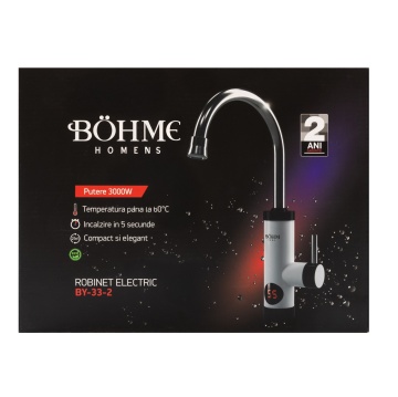 Robinet electric 3000W cu afișaj digital BÖHM BY-33-2, apa fierbinte in 5 secunde - Img 2