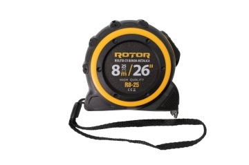 Ruletă 8m x 25mm ROTOR R8-25, Curea de mână, Auto-blocare - Img 6