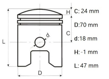 Set piston generator Honda GX 200/ generator chinezesc 7hp/ motocultor, Elefant - Img 3