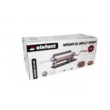 Aparat de umplut Carnati Elefant KY-2008PA, 4 kg, metal/inox, Orizontal/Rabatabil 4 palnii, prindere de masa - Img 6
