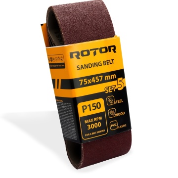 Banda de slefuit ROTOR P150 75*457 set 5 - Img 1