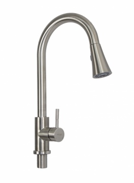 Baterie bucatarie MIXXUS SUS-014-B din otel inoxidabil, Monocomanda, Racorduri incluse - Img 2