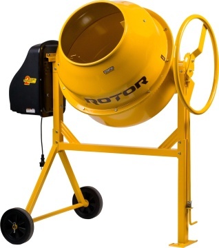 Betonieră 165L cu motor acoperit ROTOR RB165 900 W, 29.5 rpm