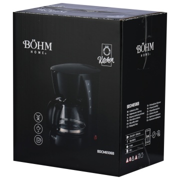 Cafetiera cu filtru BÖHM HOME BDCM6506B, 420-500 W, 0,6 L, 4 cesti, functie anti-picurare - Img 21