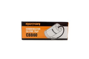 CBB60 Condensator cu fire 16µF 40x72 mm 450V ROTOR - Img 3