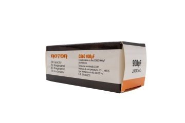 CD60 Condensator cu fire 900µF 50x100 mm 330V ROTOR - Img 3