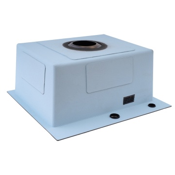Chiuvetă de bucătărie din inox alimentar SUS304 BH5045B BÖHM, Nano Black 500 × 450 × 215 mm - Img 3