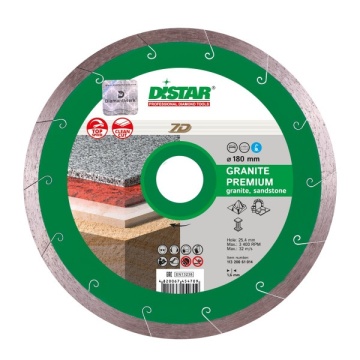 Disc diamantat Distar Granite Premium, Taiere Rapida, 200-350 mm Ucraina Profesional - Img 1