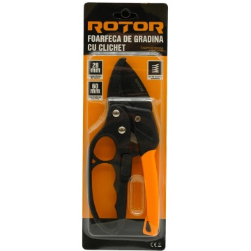 Foarfecă de grădină cu mecanism cu clichet ROTOR - Img 3