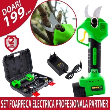 Foarfecă electrică cu acumulator PARTNERPRO PP-FE16V, 16V / 2Ah, 300 W, 200 N - Img 11