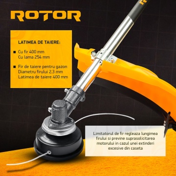 Motocoasa pe benzina R5500 ROTOR 4.7 CP , 5500 Watti - Img 6