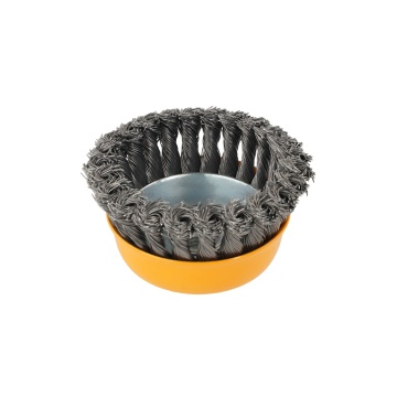 Perie de sarma tip cupa cu noduri rasucite ROTOR 100mm M14 - Img 2