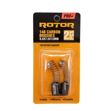 Perii de carbune ROTOR 14B pentru rotopercutor, 6.5 x 7.5 x 12 mm, set 2 bucati - Img 3