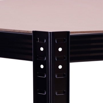 Raft de colț negru 70x45x150 cm pentru depozitare ROTOR - Img 6