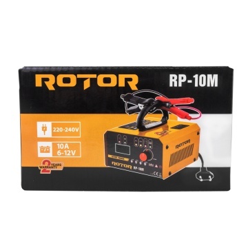 Redresor auto ROTOR RP-10M, 220-240 V, 6/12 V, 10 A, pentru baterii 10-150 Ah - Img 5