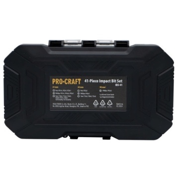 Set biti de impact PROCRAFT IBS-41 , 41 piese - Img 3
