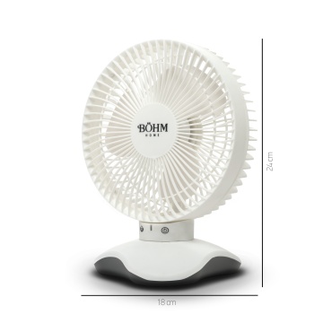 Ventilator de Birou 6" cu USB BÖHM BP2306,Număr viteze 3, Unghi de înclinare 60° - Img 3