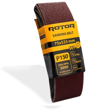Banda de slefuit ROTOR P150 75*533 set 5 - Img 1