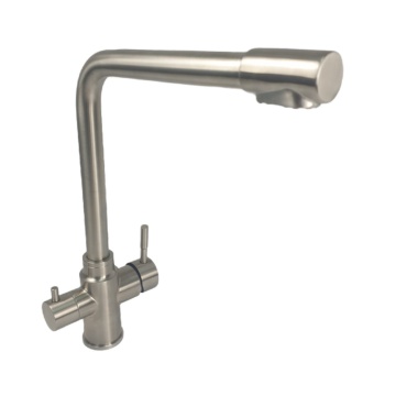 Baterie bucatarie MIXXUS SUS-021 din otel inoxidabil, Monocomanda, Racorduri incluse - Img 1