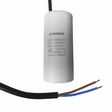 CBB60 Condensator cu fire 8µF 35x62mm 450V ELEFANT