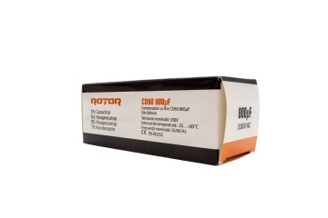 CD60 Condensator cu fire 800µF 50x100 mm 330V ROTOR - Img 2
