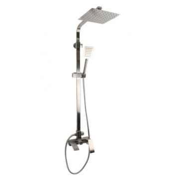 Coloana de dus Mixxus AMA-009-J, 120 cm baterie si para, monocomanda, furtun flexibil - Img 1