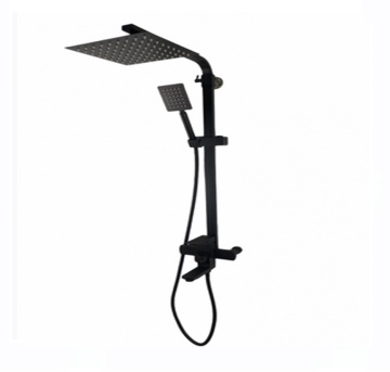 Coloana de dus Mixxus KUB-009-J NEGRU, 120 cm baterie si para, monocomanda, furtun flexibil - Img 5