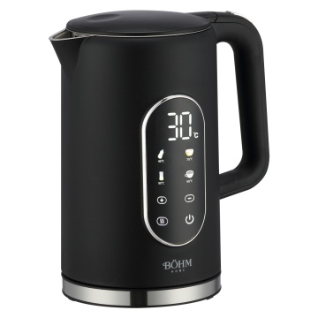 Fierbator electric BÖHM HOME BKPD220B17, 1850-2200 W, 1,7 L, temperatura reglabila 40-100°C, ecran tactil, mentinere la cald