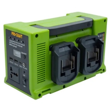 Invertor portabil pe acumulator PROCRAFT PSI20 330 W, 12 V / 5 A, Lanternă LED integrată: 10 W / 6 W - Img 2