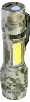 Lanterna din aluminiu LED cu zoom, acumulator si incarcare USB, VL676 V-111198 VARGO - Img 1