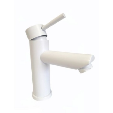 MIXXUS SUS-001-A WHITE baterie lavoar cu gura scurta din otel inoxidabil - Img 1