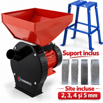 Moara cu suport, pentru uruiala, Yamamoto YM3900, 3.9 kW, 240 kg/h, bobinaj cupru