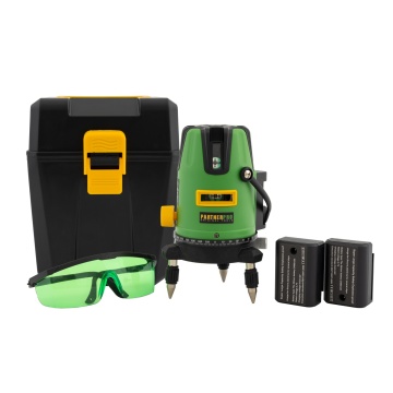 Nivela laser cu 2 acumulatori, PARTNER PRO PLE-5D, 5 linii, ±2 mm/5m, 40 m, Timp de nivelare ≤ 5s - Img 7