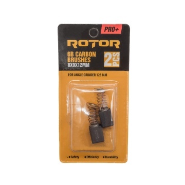 Perii de carbune ROTOR 6B pentru flex 125, 6 x 9 x 12 mm, set 2 bucati - Img 2