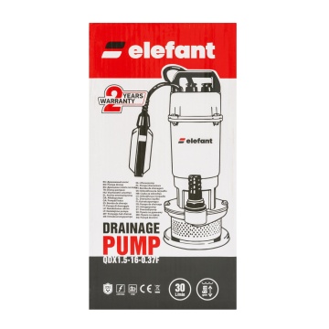 Pompă de Drenaj cu Plutitor ELEFANT QDX1,5-16-0.37F – Pentru Apă Curată sau Murdară - Img 5