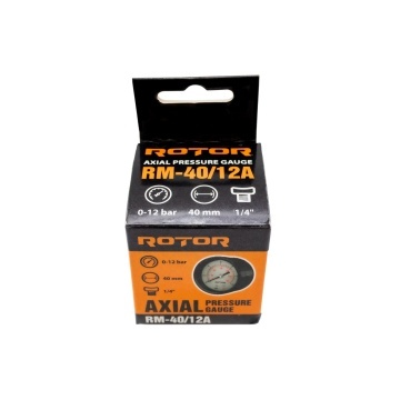 RM-40/12A, Manometru axial apa 0-12 bar, 40 mm, conexiune 1/4", ROTOR - Img 3