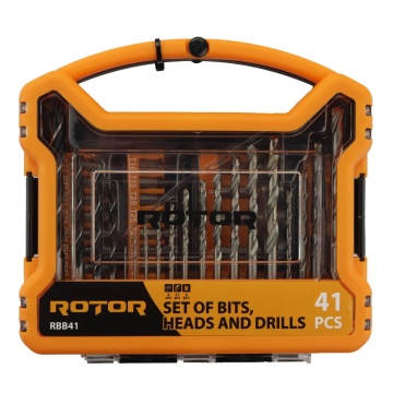 Set biti, tubulare si burghie, 41 piese ROTOR RBB41 - Img 3