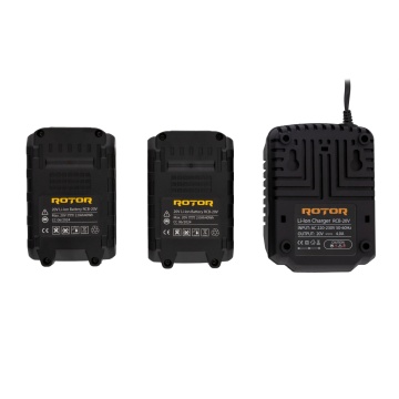 Set incarcator 20V cu acumulator 20V/2Ah RCB-20V ROTOR - Img 2