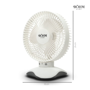 Ventilator de Birou 6" cu USB BÖHM BP2306,Număr viteze 3, Unghi de înclinare 60° - Img 2